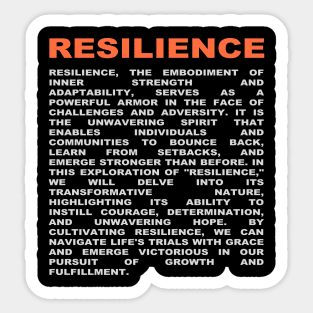 Resilience Sticker